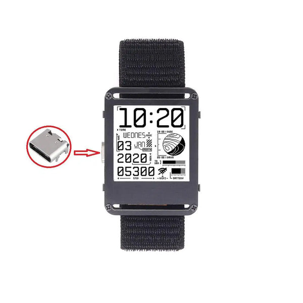 ESP32 Open Source V2.0 Gift E-ink Display Smart Watch Display Screen 200x200 Ultra-low Power detail image 2