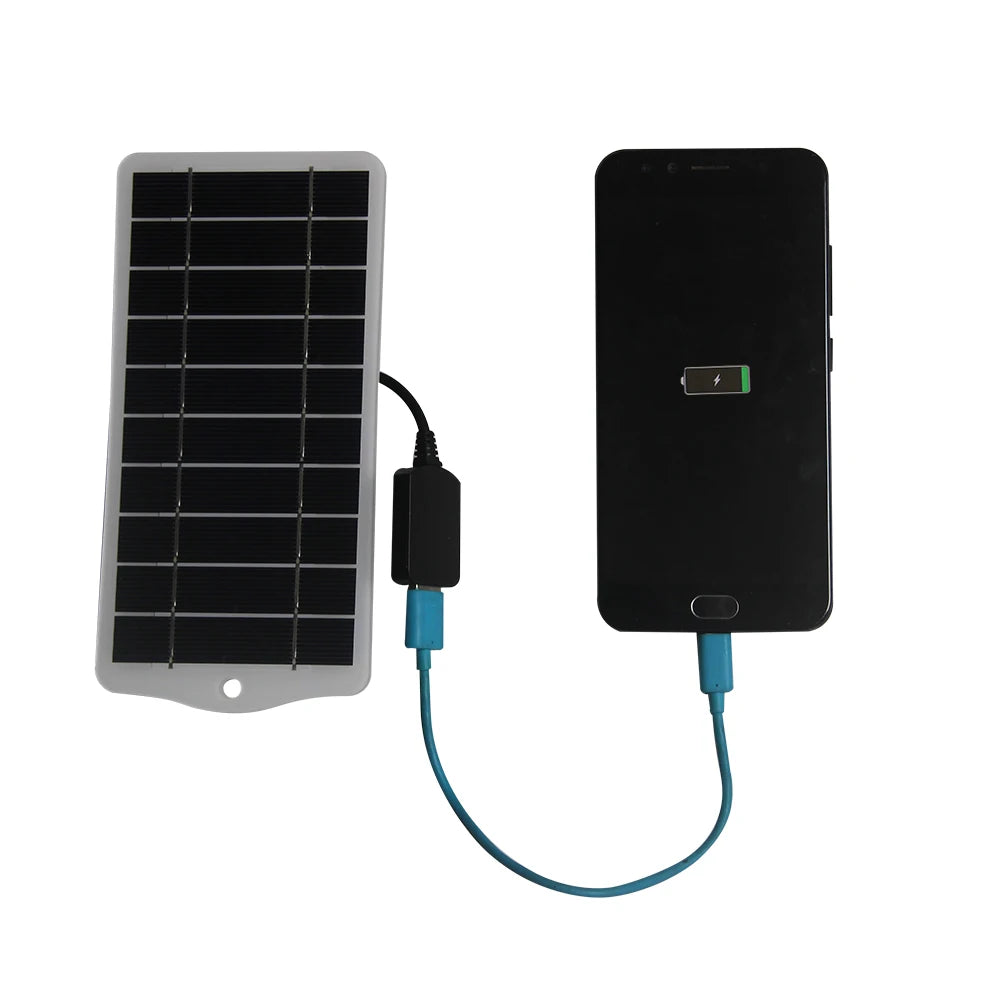 5W 5V Solar Panel Charger for iPhone Mobile Power Bank, Portable Outdoor Solar Charger detail image 5