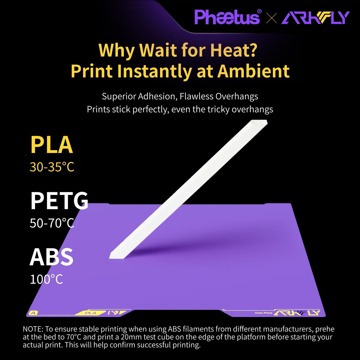 Phaetus Build Plate Cobweb/POPweb Cool Plate P2S X2D H2D H2C A1/X1/P1 A2L A1 Mini AD5MX Voron 300/350 K1C K2 Plus Qidi Plus4 MK4