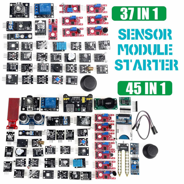 45 IN 1/37 IN 1 Sensor Module Starter Kits Set For Raspberry Pi Education Bag Package product image
