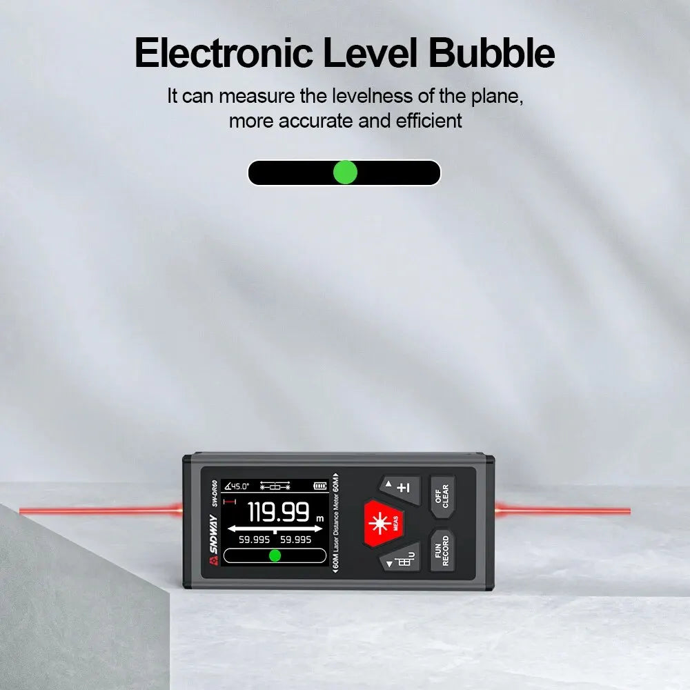 SNDWAY SW-DR60/SW-DR100 Dual Laser Distance Meter Rechargeable Bilateral Laser Rangefinder detail image 4