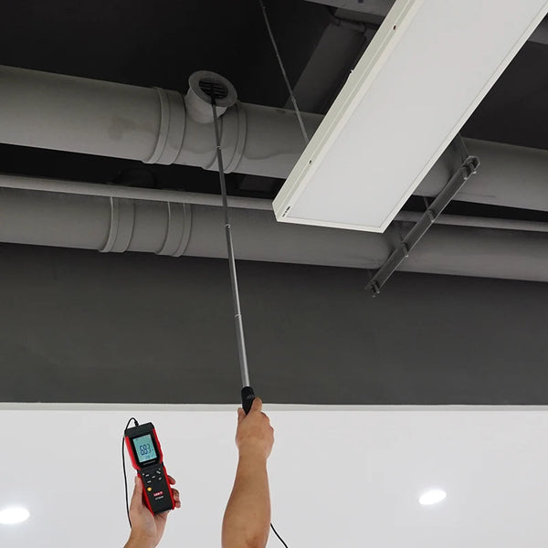 UNI-T Hot Wire Anemometer UT362H Split Design Wind Meter Wind Velocity Volume Temperature detail image 4