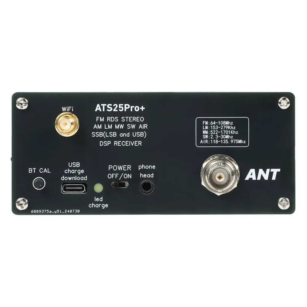 ATS25 Pro+ firmware 4.2 Bluetooth Wifi AIR band 118M-135.975MHz FM SW SSB MW LW AIR SDR detail image 6