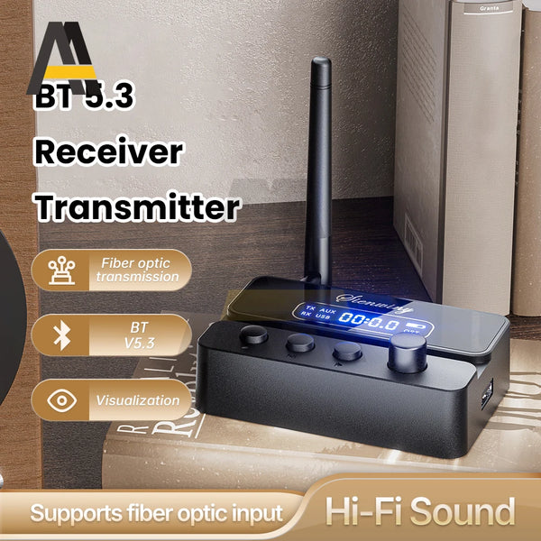 Bluetooth 5.3 Audio Transmitter Receiver S3 2-in-1 HiFi Wireless Adapter With Lossless Digital Audio For product image