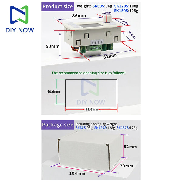 SK150S SK120S SK60S CNC Step-Up And Step-Down Module Adjustable Voltage Stabilized Power detail image 6