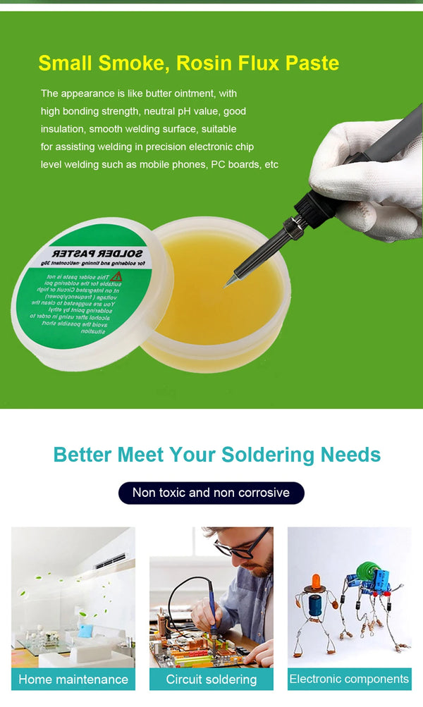 New Solder Flux for Soldering Rosin Soldering Flux Paste for Lead-Free Electronics Soldering and Soldering DIY