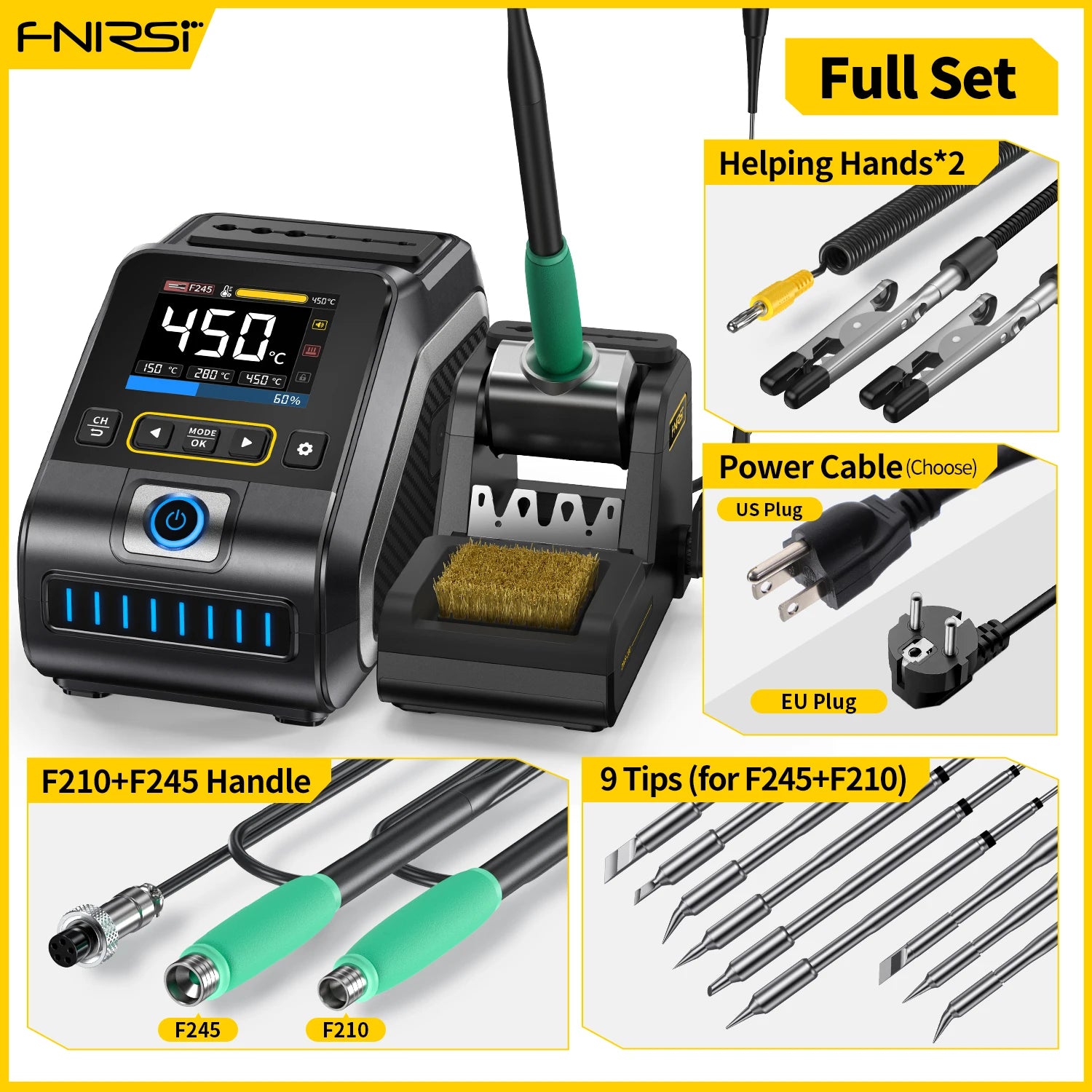 FNIRSI DWS-200 Power Repaid Heating Soldering Iron Staion detail image 10