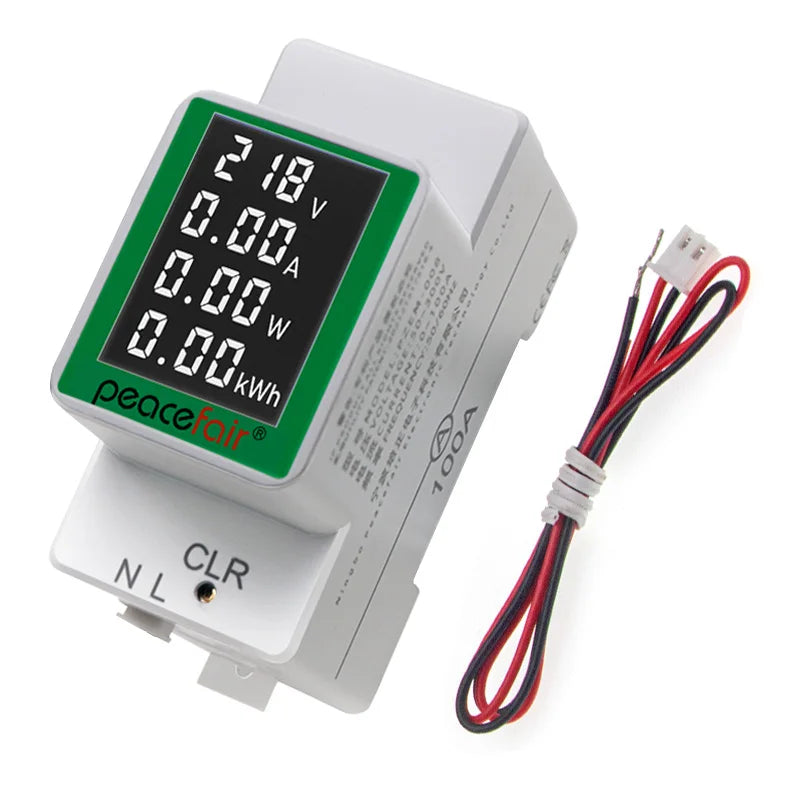 PZEM-008 Din Rail Electricity Digital Power Energy Meter Watt Kwh Wattmeter Monitor Ammeter detail image 8