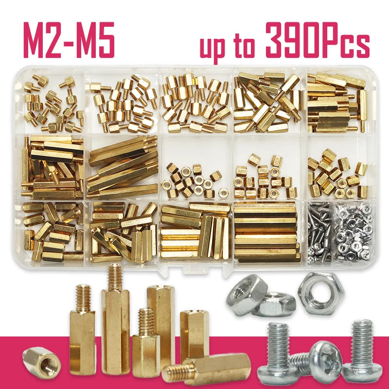 M2 M2.5 M3 M4 M5 Motherboard Standoffs Screws Nuts Kit for DIY Electronic PCB Circuit Hex Pillar Mount Ma product image