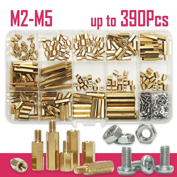 M2 M2.5 M3 M4 M5 Motherboard Standoffs Screws Nuts Kit for DIY Electronic PCB Circuit Hex Pillar Mount Ma product image