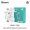 SONOFF BASIC-1GSP Basic DIN Rail Matter Over WiFi Version Load 32A Energy Electricity Bill Tracking Matter Compatible Apple Home