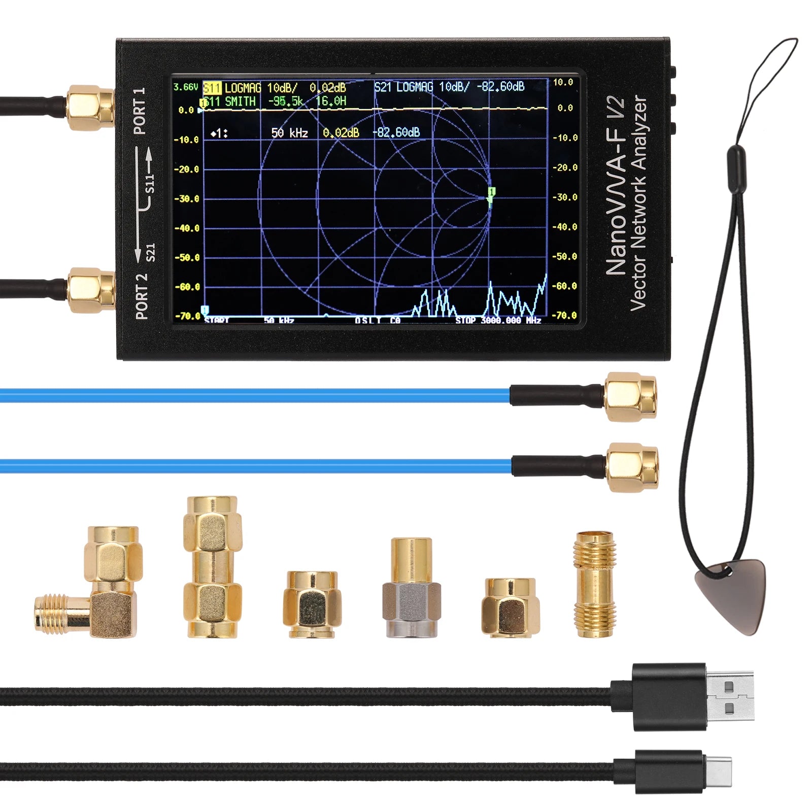 NanoVNA-F V2 4.3 Inch IPS LCD Display Vector Network Analyzer S-A-A-2 Antenna Analyzer Short detail image 4