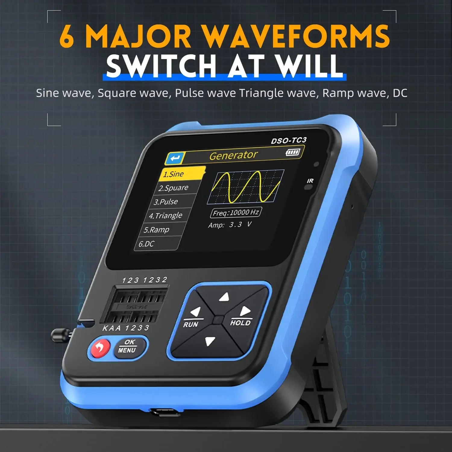 FNIRSI DSO-TC3 Digital Oscilloscope Mini Transistor Tester detail image 5