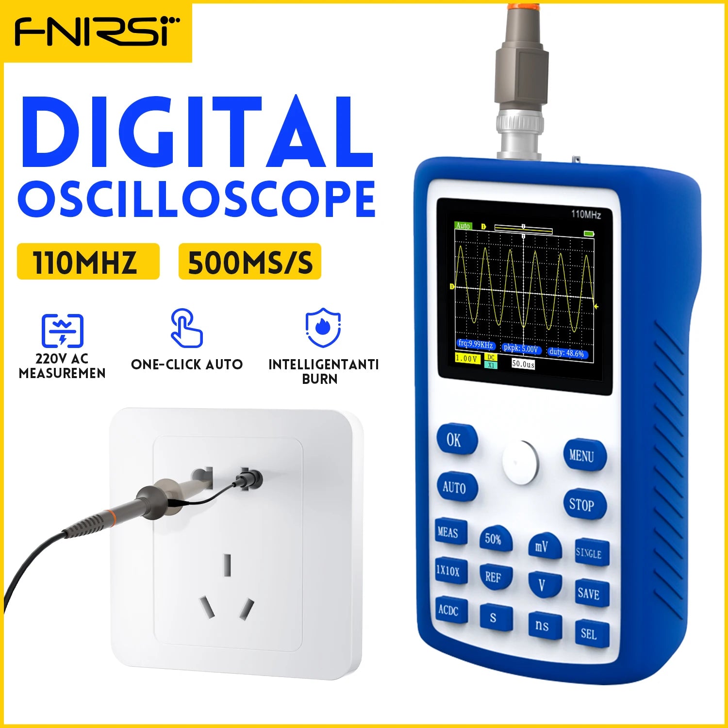 FNIRSI 1C15 Professional Digital Oscilloscope product image