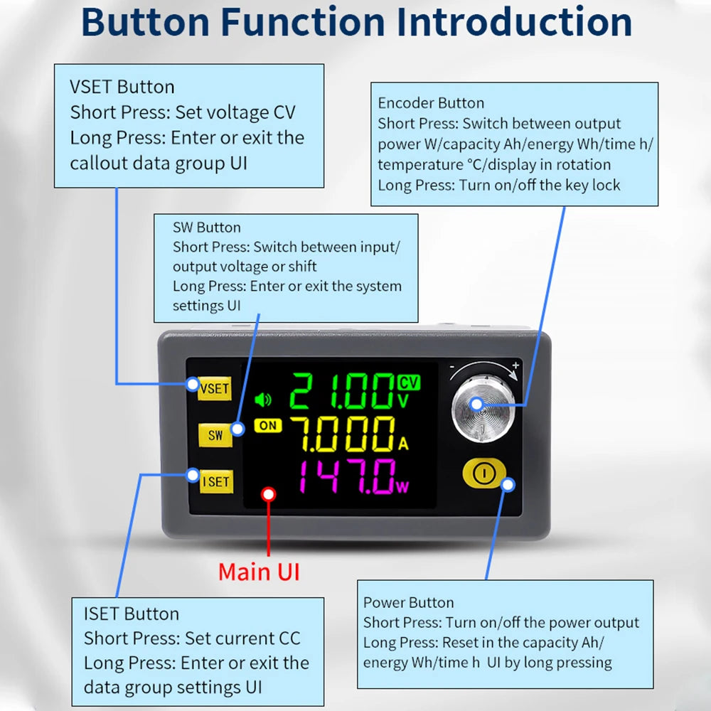 120W Buck Boost Converter Adjustable Regulated Power Supply Input Constant Voltage Constant detail image 6