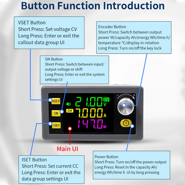 120W Buck Boost Converter Adjustable Regulated Power Supply Input Constant Voltage Constant detail image 6
