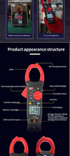 UNI-T UT205A+ UT206A+ Digital Clamp Meter 1000V AC DC Current Pliers Clamps Voltage Tester detail image 14