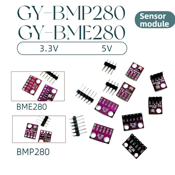 10pcs BME280 BMP280 3.3V 5V Atmospheric Pressure Sensor GY-BME280-3.3 Temperature Humidity Sensor Module product image