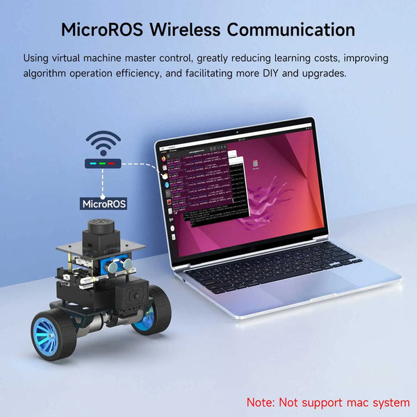 Yahboom MicroROS Self-Balancing Robot Car Kit With MPU6050 Lidar Ultrasonic Module detail image 2