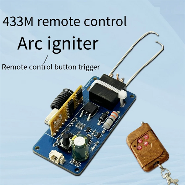 DC3.7V 433M Remote Control ARC Igniter High Voltage Generator Drive Power Supply Remote detail image 2