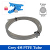 For Bambu Lab Ptfe Tube 2.5mm 4mm P1S P1P AMS A1 Mini 3D Printer Teflonto Pipe X1C Bambulab Ptfe Connector White Grey AMS LITE