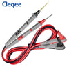 Cleqee P1503 Series Universal Multimeter Probe Test Leads Kit with Replacement Needle Tester Tip IC SMD Test Hook Alligator Clip