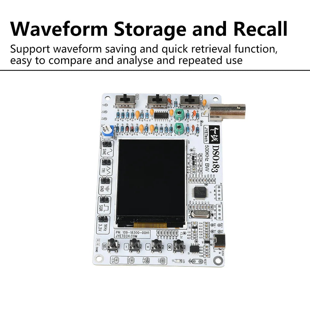 DSO183 DC 5V DIY Digital Oscilloscope Kit 0-500kHz Oscilloscope Soldering Kit Type-C detail image 3