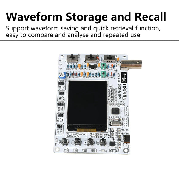 DSO183 DC 5V DIY Digital Oscilloscope Kit 0-500kHz Oscilloscope Soldering Kit Type-C detail image 3