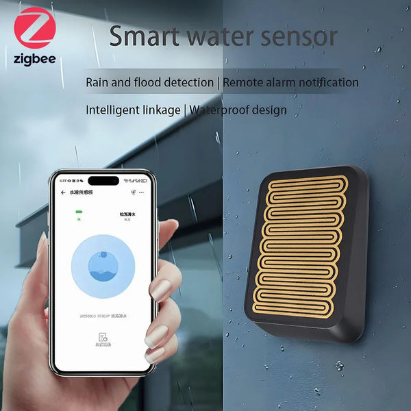 Advanced Zigbee Rain Sensor for Wireless Outdoor Rain Detection,Water Leak Sensor,Linkage Control,eWelink product image