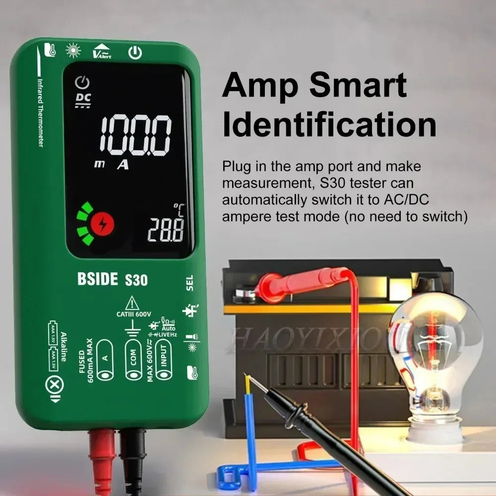 BSIDE S30 Smart Digital Multimeter 15V Diode Infrared Thermometer AC DC Voltage Current detail image 2