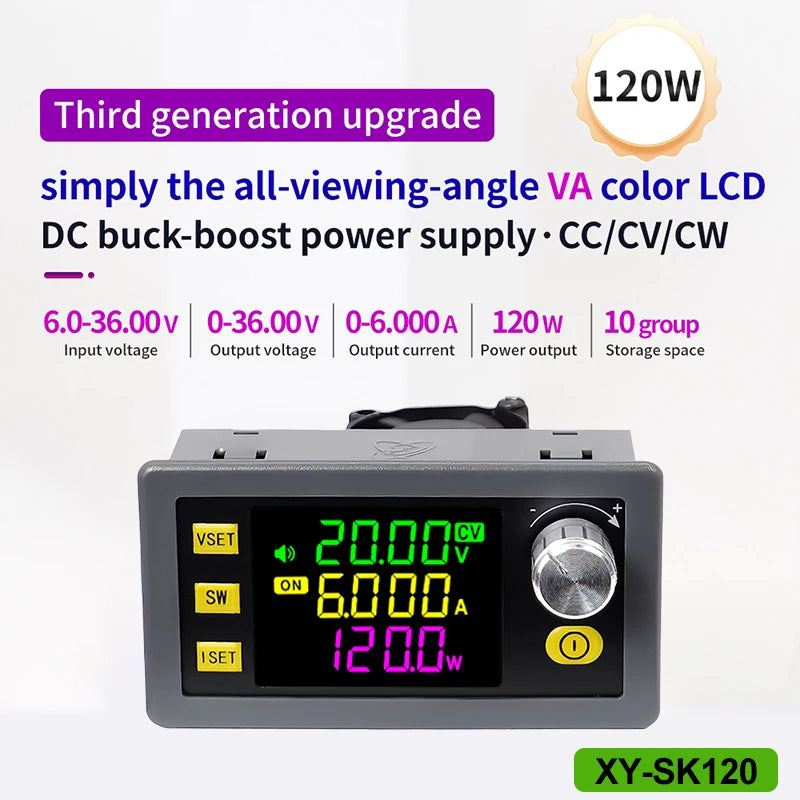 SK60 SK120 DC Buck Boost Converter CNC Adjustable Regulated Laboratory Power Supply Constant detail image 9