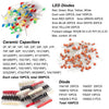 1500Pcs Electronic Components Starter Kit Resistor Capacitor LED Diode Transistor Assortment detail image 4