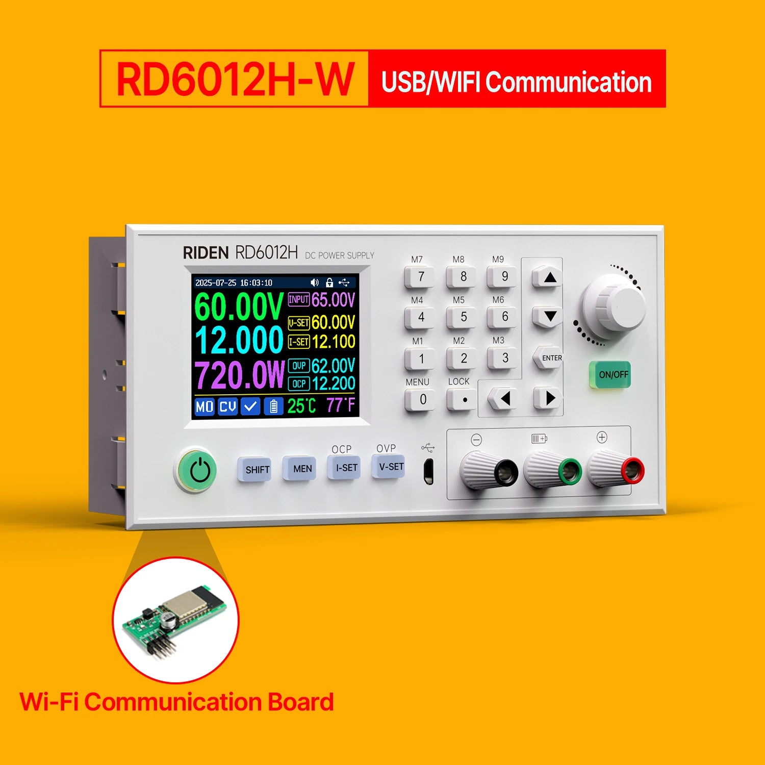 RD Riden RD6012H RD6012H-W 60V 12A DC to DC Buck Boost Module Device detail image 8
