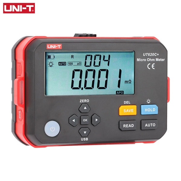 UNI-T Micro Ohm Meter UT620C+ 0.001m 300.0K Digital DC Low Resistance Tester Insulation Test detail image 2