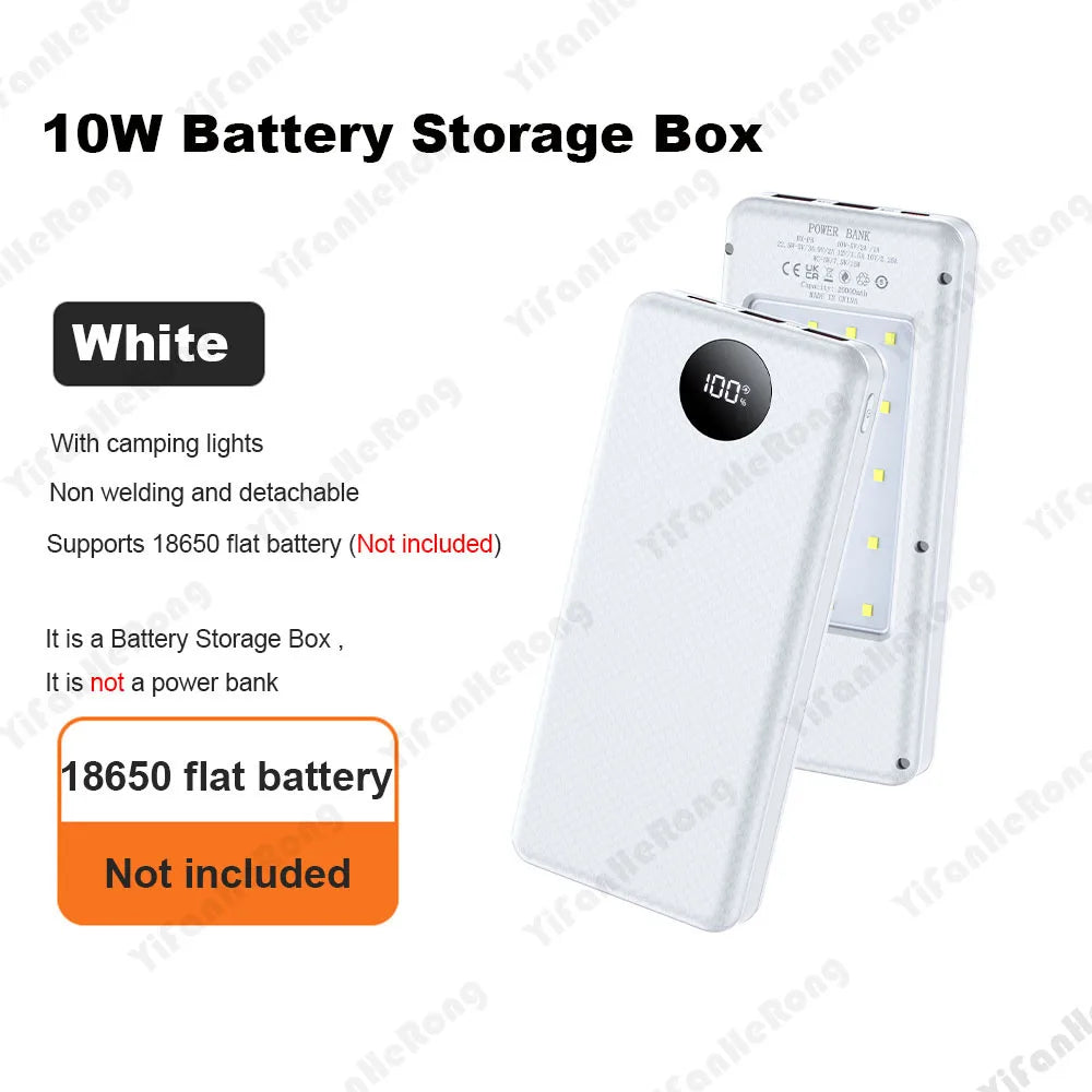 DIY Dual USB Type C Box 18650 Battery Power Case Digital Display for 8x18650 Battery detail image 12