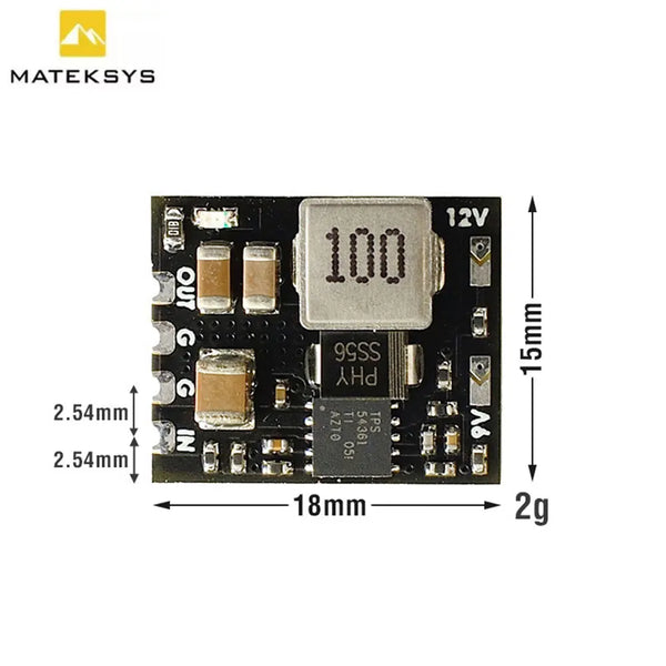 MATEK MICRO BEC 6-60V TO 5V/9V/12V-ADJ MBEC12S Step-Down Regulator Module For RC Model Airplane Helicopter FPV Racing Drone