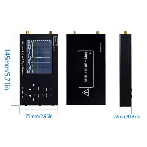 HTOOL SA8 Spectrum Analyzer 35MHz-6.2G Built-in Signal Tracking Source Wireless RF Frequency detail image 5