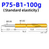 20/100PCS Spring Test Pin P156-B P125-B P100-B P160-B PL75-B PM75-B P75-B PL50-B P50-B P100-B1 P75-B1 P50-B1 Test Probe Pogo Pin
