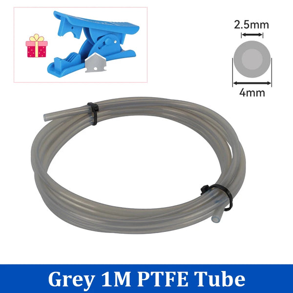 For Bambu Lab Ptfe Tube 2.5mm 4mm P1S P1P AMS A1 Mini 3D Printer Teflonto Pipe X1C Bambulab Ptfe Connector White Grey AMS LITE