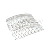 660pcs 0603 0805 1206 0402 0201 1% SMD Chip Resistor Assorted Kit 1R - 1M ohm 33valuesX20pcs Resistance Sample Set