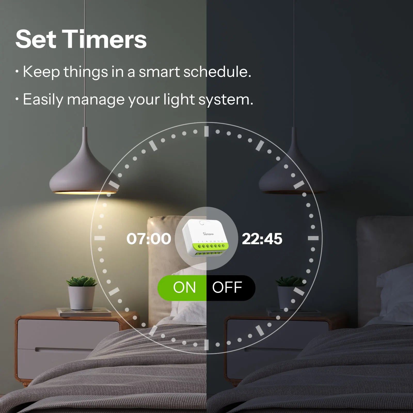 SONOFF MINI DUO 2-Gang Zigbee Smart Switch MINI-ZB2GS Small & Safe Dual-Load Control Supports External Switch Require zigbee hub