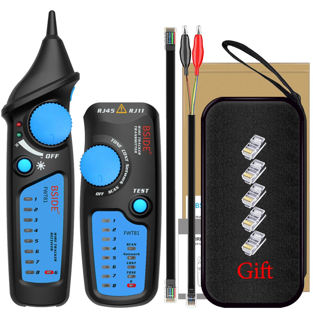 BSIDE Network cable tracker detecteur FWT81 RJ11/45 Lan Ethernet Phone wire tester Finder detail image 7