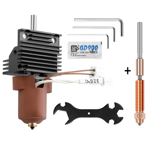 3D Printer Parts for Creality K1C K1 Max Hotend Kit Quick Swap Ceramic Heating Block Kit 0.4 0.6 0.8mm Nozzle High Flow Printing