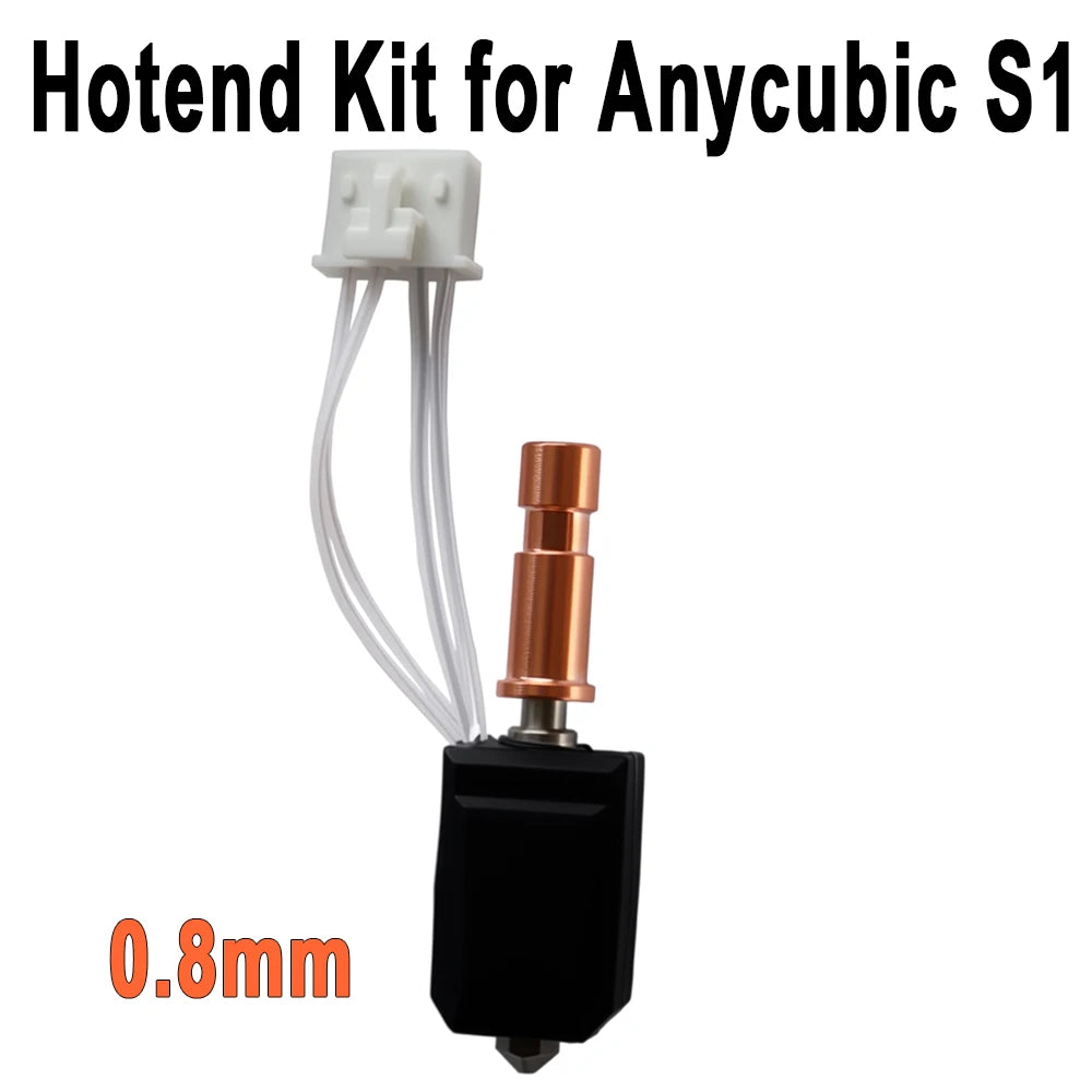 Quick Release Hotend Upgrade Kit Compatible with Anycubic Kobra S1 S1C Combo Aluminum Heat Sink Sensor Replacement Parts