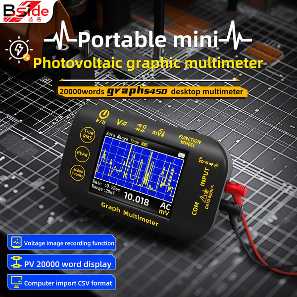 BSIDE S40/S450 Mini Digital Multimeter 20000counts High-precision Multitester 200Mohm detail image 3