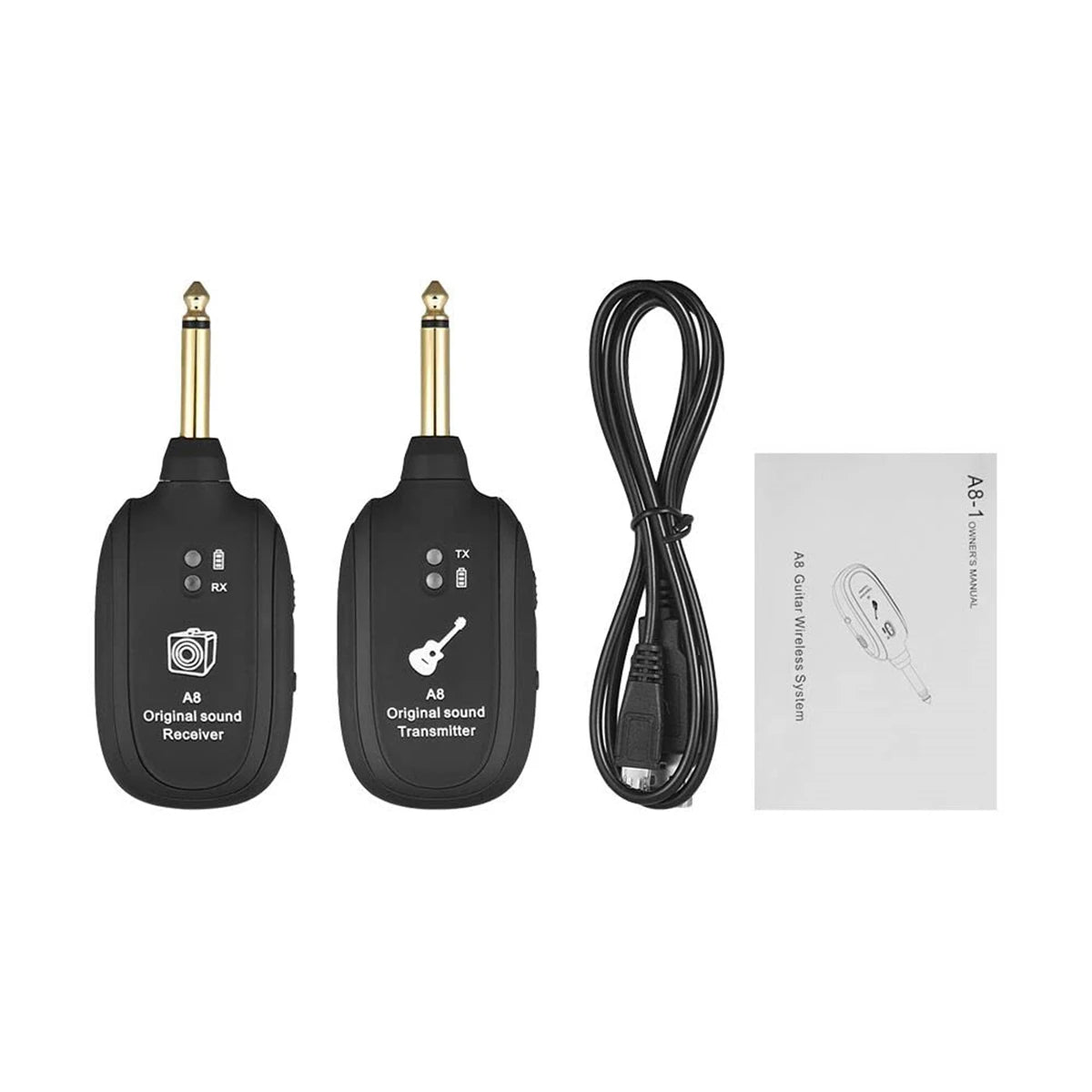 Miwayer A8 Wireless Guitar System Built in 4 Channels Wireless Guitar Transmitter Receiver detail image 6
