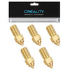 Official Creality Ender 3 V3 SE Nozzles 0.4mm 5PCS High-Speed Brass Nozzles M6 Hotend Extruder Nozzle for Ender 5 S1/Ender 7 3D
