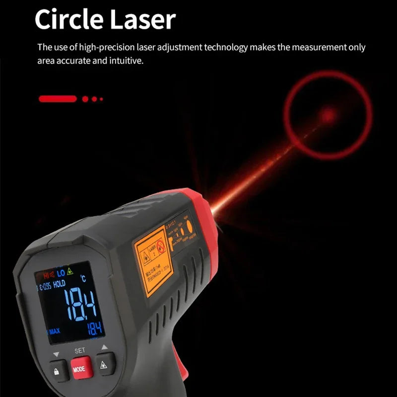 UNI-T Digital Thermometer Non-contact industrial Infrared Laser Temperature Meter UT306S detail image 3