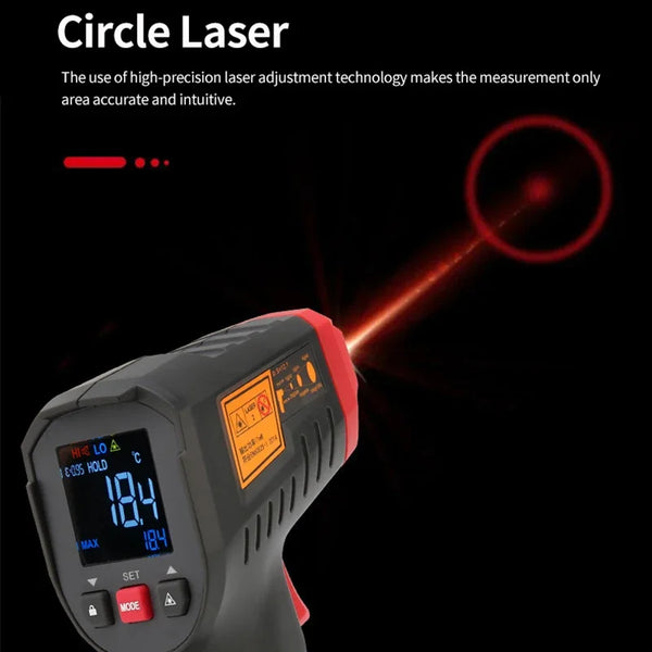 UNI-T Digital Thermometer Non-contact industrial Infrared Laser Temperature Meter UT306S detail image 3