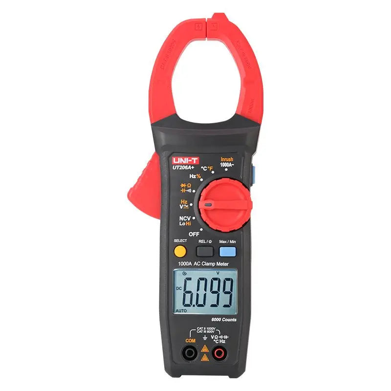 UNI-T UT205A+ UT206A+ Digital Clamp Meter 1000V AC DC Current Pliers Clamps Voltage Tester detail image 7